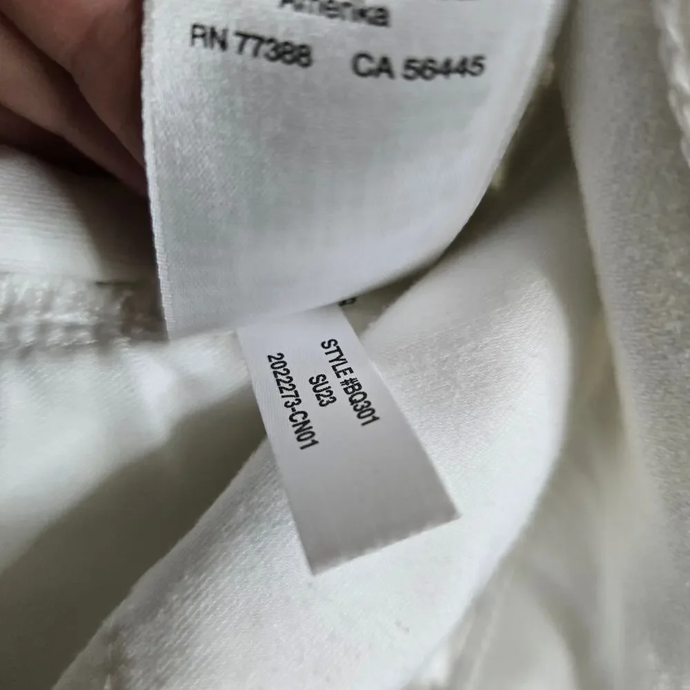 J Crew 9" Demi Boot Crop Jeans White Womens size 25 0694 - Picture 6 of 11